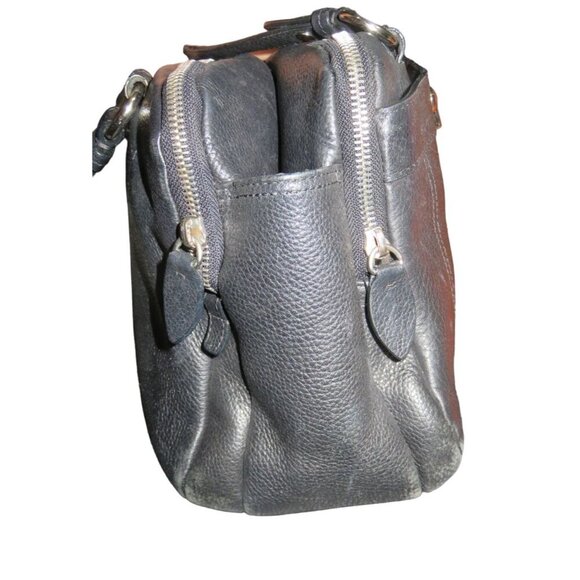 Coach 2011 Peyton Penelope Black Soft Pebbled Leather Turnlock Satchel Bag 16529 - Picture 4 of 15